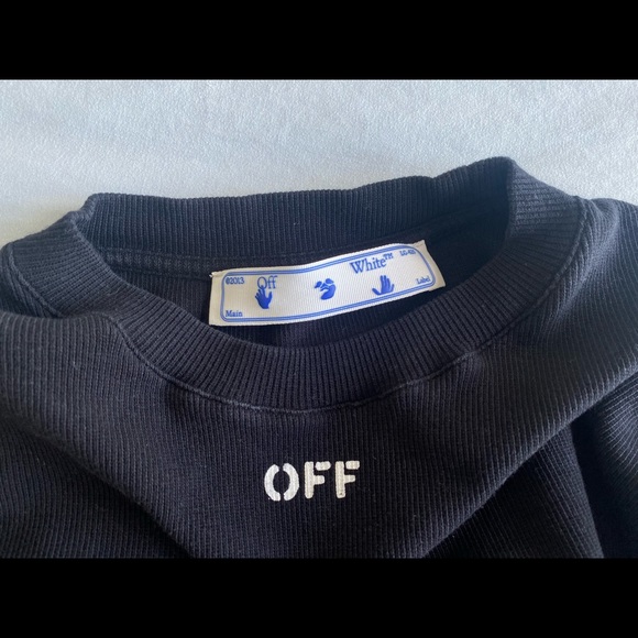 authentic off-white black crop top - Picture 2 of 3